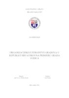 Organizacijsko ustrojstvo gradova u Republici Hrvatskoj na primjeru Grada Vodica