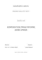 KOMPARATIVNI PRIKAZ REFORMI JAVNE UPRAVE