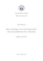 Prava putnika u slučaju otkazanog leta ili kašnjenja leta u polasku