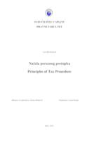 prikaz prve stranice dokumenta Načela poreznog postupka