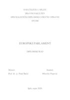 prikaz prve stranice dokumenta Europski parlament