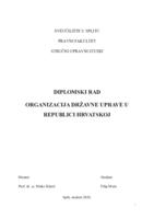 prikaz prve stranice dokumenta Organizacija državne uprave u Republici Hrvatskoj