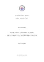 prikaz prve stranice dokumenta Neimovinska šteta u novijoj hrvatskoj teoriji i praksi